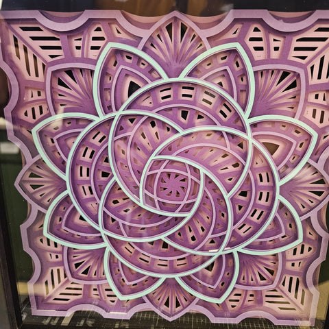 Mandala - 12" x 12" - Intricate Purples