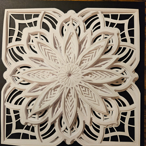 Mandala - 8"x 8" - Delicate Snowflake