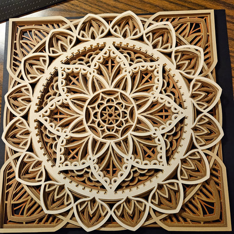 Mandala - 12" x 12" - Intricate Lace