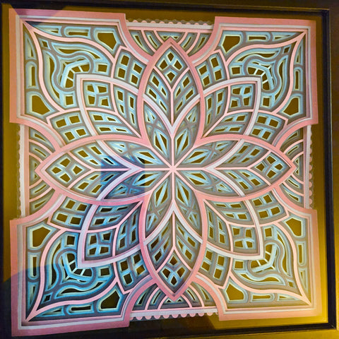 Mandala - 12" x 12" - Celtic Purple and Blue